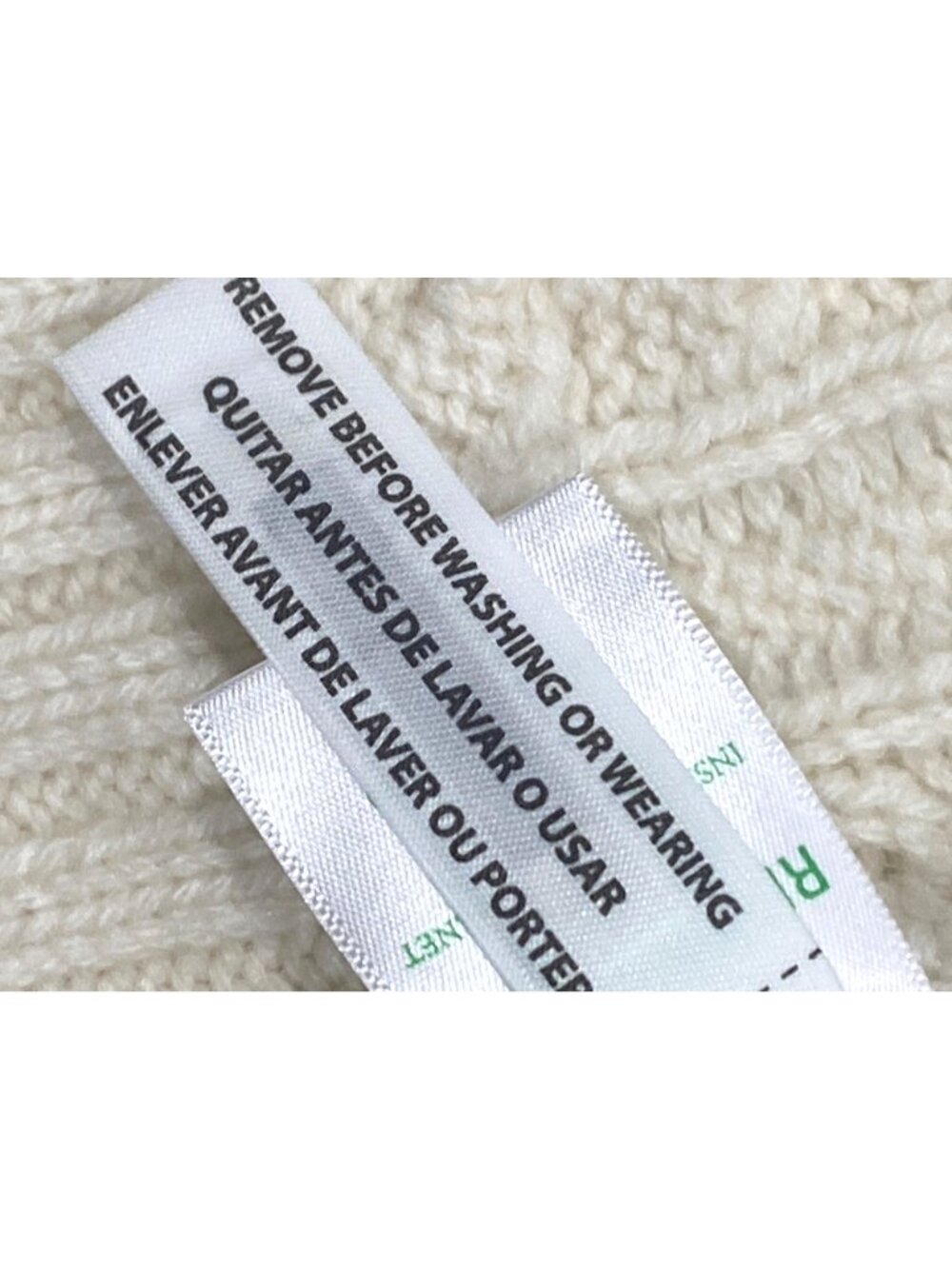 J.Crew Womens Cable Knit Cardigan Sweater Ivory Button-Up Medium preppy basic - Picture 11 of 13